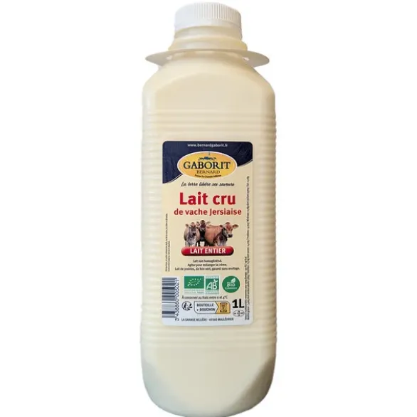 Lait vache entier cru 1L
