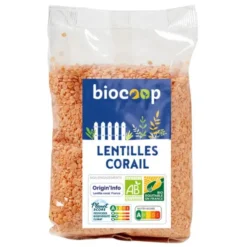 Lentilles corail 500g