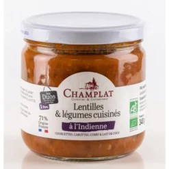 Lentilles et légumes à l'indienne 340g