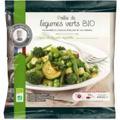 Légumes verts cuisinés pour poêlée 450g