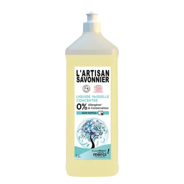 Liquide vaisselle concentré 0% 1L