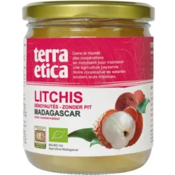 Litchis entiers dénoyautés au jus d'ananas 260g net égoutté