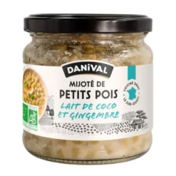 Mijoté de petit pois lait coco et gingembre 350g
