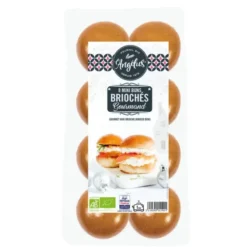 Mini burger buns briochés (8) 200g