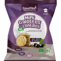 Mini galette lentille olives herbes 50g