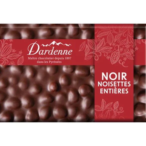 Mini tablette chocolat noir noisette 50g