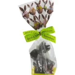 Moulage lapin au chocolat noir 40g