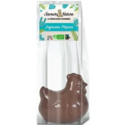 Moulage poule dodue chocolat noir 100g
