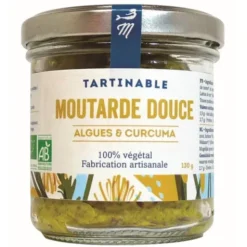 Moutarde douce algues et curcuma 130g