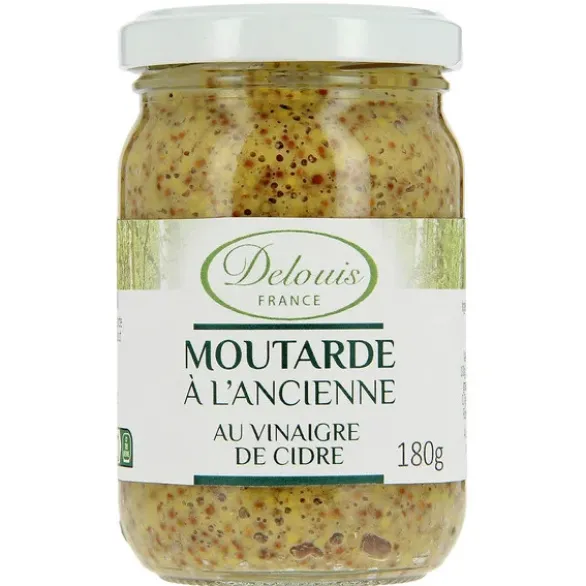 Moutarde à l'ancienne au vinaigre de cidre 180g