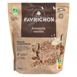 Muesli croustillant amande vanille 450g
