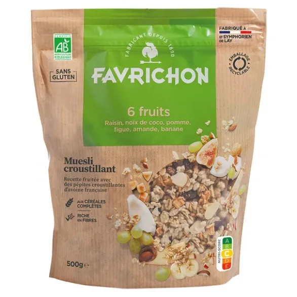 Muesli croustillant 6 fruits 500g