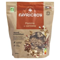 Muesli croustillant pomme & cannelle 500g