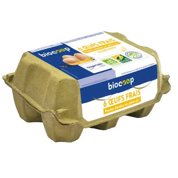 Oeufs (6) calibre 53/63 moyen