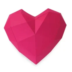 Origami cœur rose