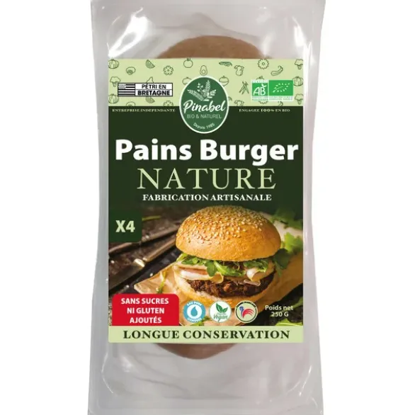 Pain hamburger nature (4) 250g
