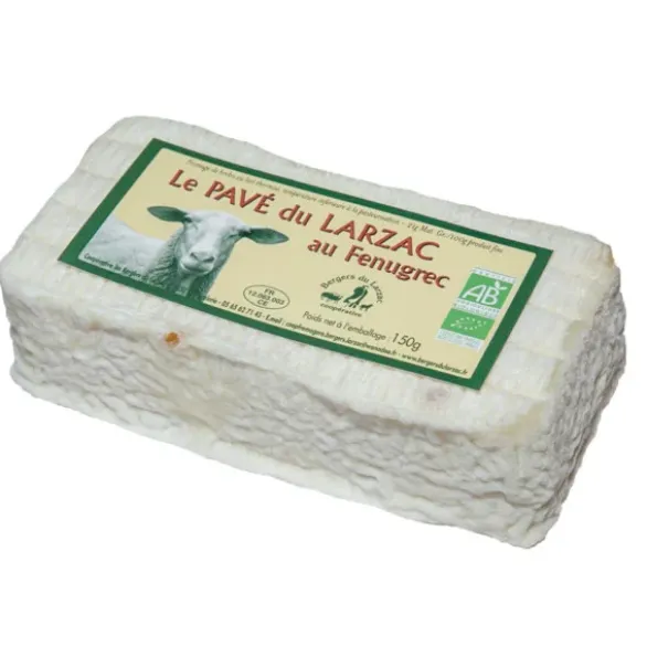Pavé Larzac fénugrec au lait thermisé 21%MG 150g