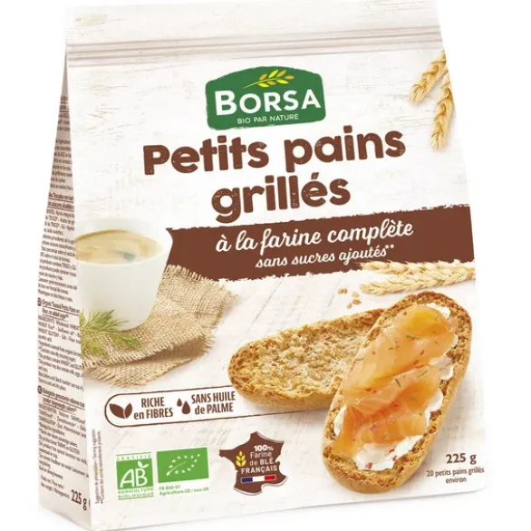 Petit pain grillé complet 225g