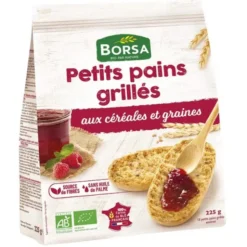 Petit pain grillé céréales graines 225g