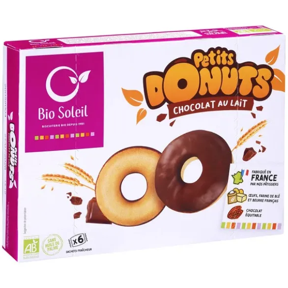 Petits donuts au chocolat au lait (6) 150g