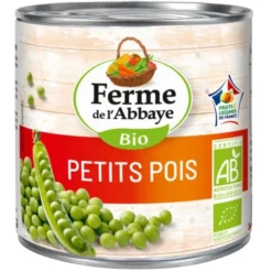 Petits pois 265g net égoutté