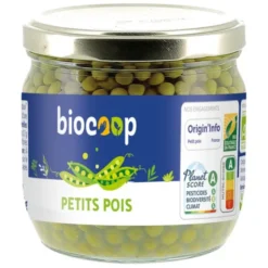 Petits pois 215g net égoutté