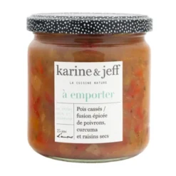 Pois cassé fusion épicée poivron curcuma raisin sec 340g