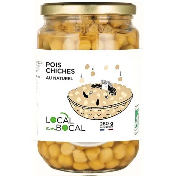 Pois chiche au naturel 260g net égoutté