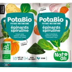 Potage instantanéPotaBio épinard spiruline sachet 2 doses