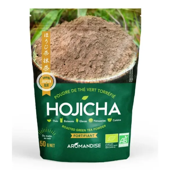 Poudre de thé vert torréfié hojicha 50g