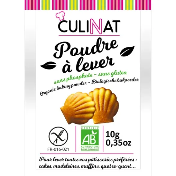 Poudre à lever sans gluten 8x10g