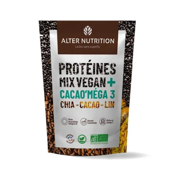Protéine Mix Vegan+ cacao'méga 3 200g