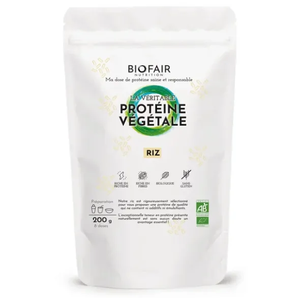 Protéine végétale riz brun nature 200g