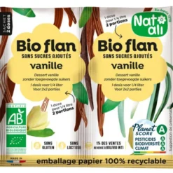 Préparation flan vanille sans sucres ajoutés 2x4,5g