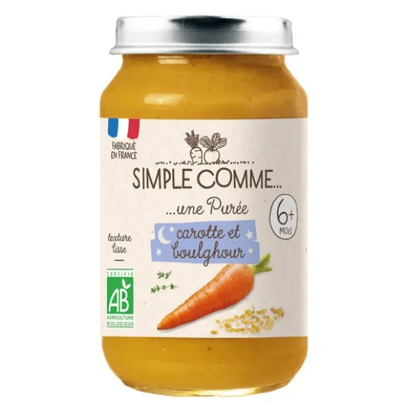 Purée carotte boulghour pot 190g