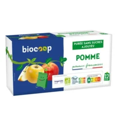 Purée de pommes sans sucres ajoutés 12x90g