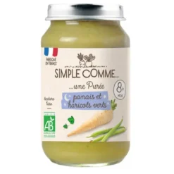 Purée panais haricots verts pot 200g