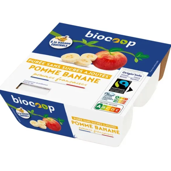 Purée pomme banane 4x100g