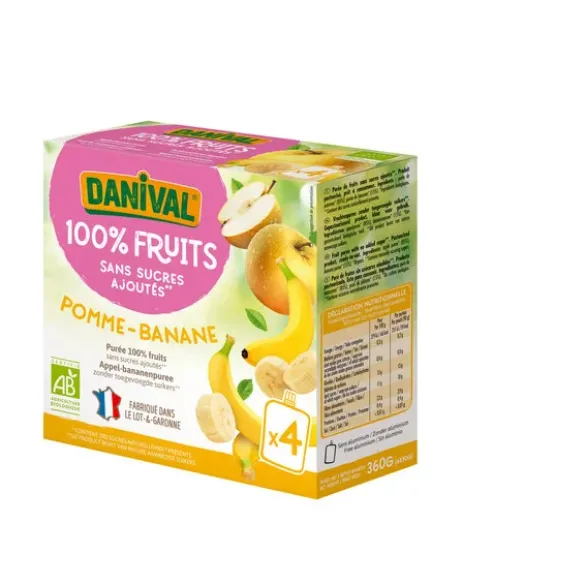 Purée pomme banane 4x90g