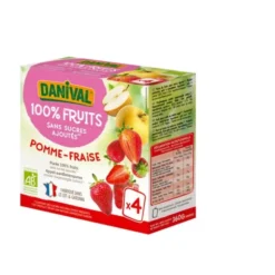 Purée pomme fraise 4x90g