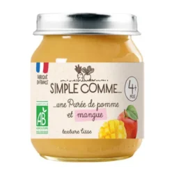 Purée pomme mangue pot 125g