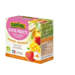 Purée pomme mangue 4x90g