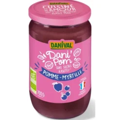 Purée pomme myrtille 700g