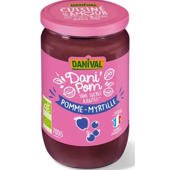 Purée pomme myrtille 700g