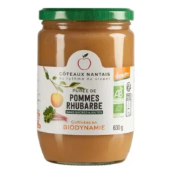Purée pomme rhubarbe 630g