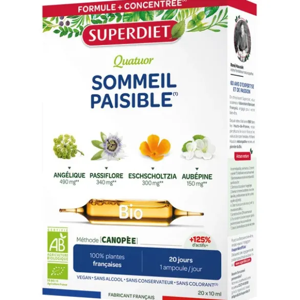 Quatuor sommeil paisible amp (20) 200ml