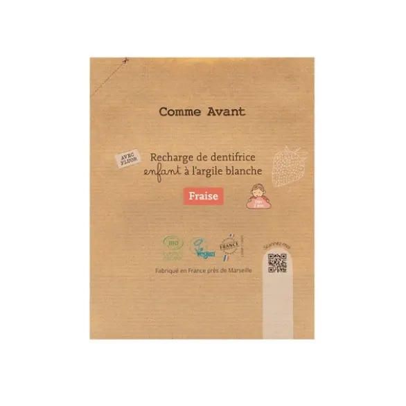 Recharge de dentifrice à l'argile blanche - Fraise 180ml