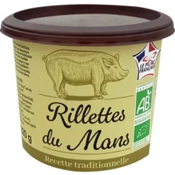 Rillettes du Mans pur porc 220g