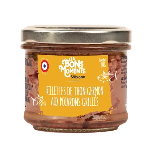 Rillettes thon aux poivrons grillés 90g