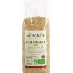 Riz de camargue long 1/2 complet 1kg